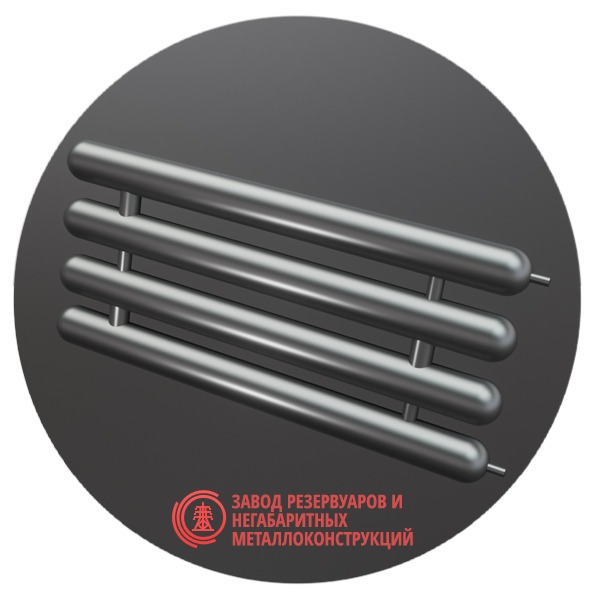 Регистры отопления четырехрядные РСЭ-4x159x4.0-3000 мм